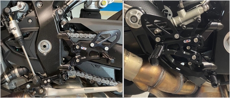 Commandes reculées Robby Moto modèle EVO BMW S1000 RR 2019 2026