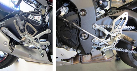 Commandes reculées Robby Moto modèle SBK YAMAHA YZF1000 R1 2015 2019