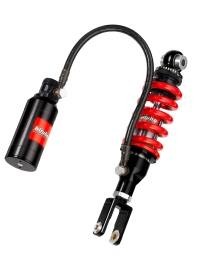 Amortisseur arrière avec réservoir séparé monté sur flexible WXM1