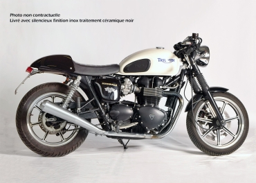 Echappement homologué Spark TRIUMPH BONNEVILLE T100 2014 2015