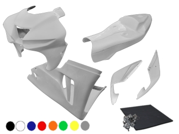 Ensemble pack carénage. Fintion gelcoat teinté dans la masse