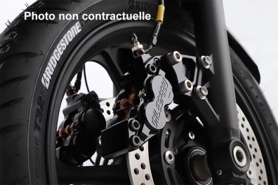 Support étrier avant BILLET Galespeed KAWASAKI ZZR 1100 1993 1997;KAWASAKI 1100 ZEPHYR 1992 1995;KAWASAKI GPZ 900R A7 1990 +;KAWASAKI ZR 400 ZEPHYR 1989 1996