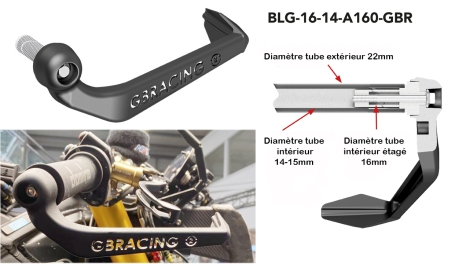 Protection levier de frein diam.16/14 GB RACING