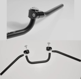 Guidon complet - U central diam. 25,4mm