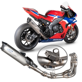 Ligne complète racing avec valve d'échappement