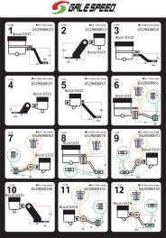 Support réservoir aluminium noir Type 1