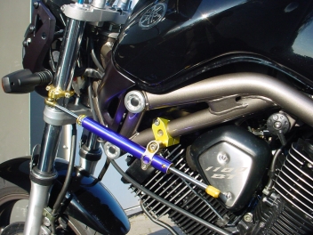 Kit montage pour amortisseur de direction Hyperpro YAMAHA BT 1100 BULLDOG 2002 2007