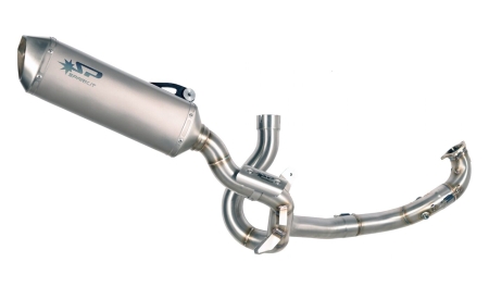 Ligne complète racing : collecteur Inox + silencieux