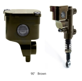 Réservoir liquide de frein alu usiné, inclinaison 90°