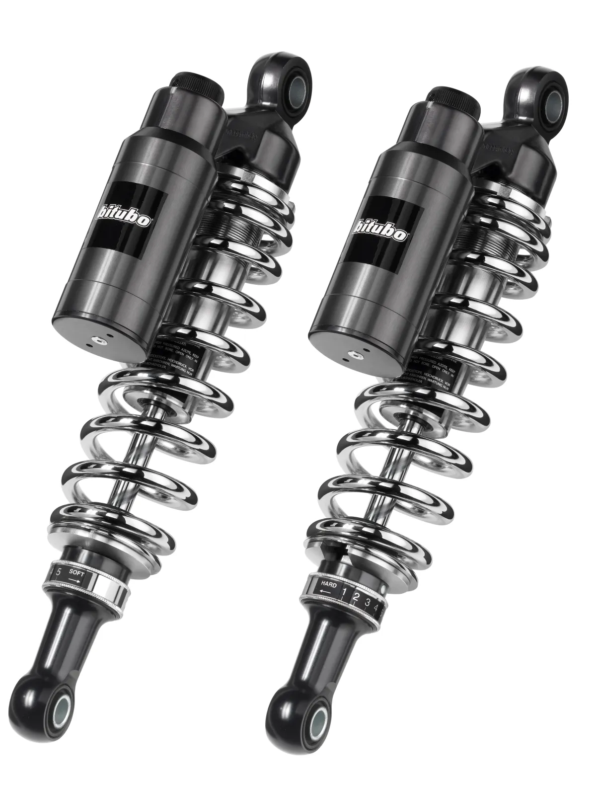 Double amortisseur réglable, réservoir séparé fixe,entraxe 326mm,Chrome édition WMT0