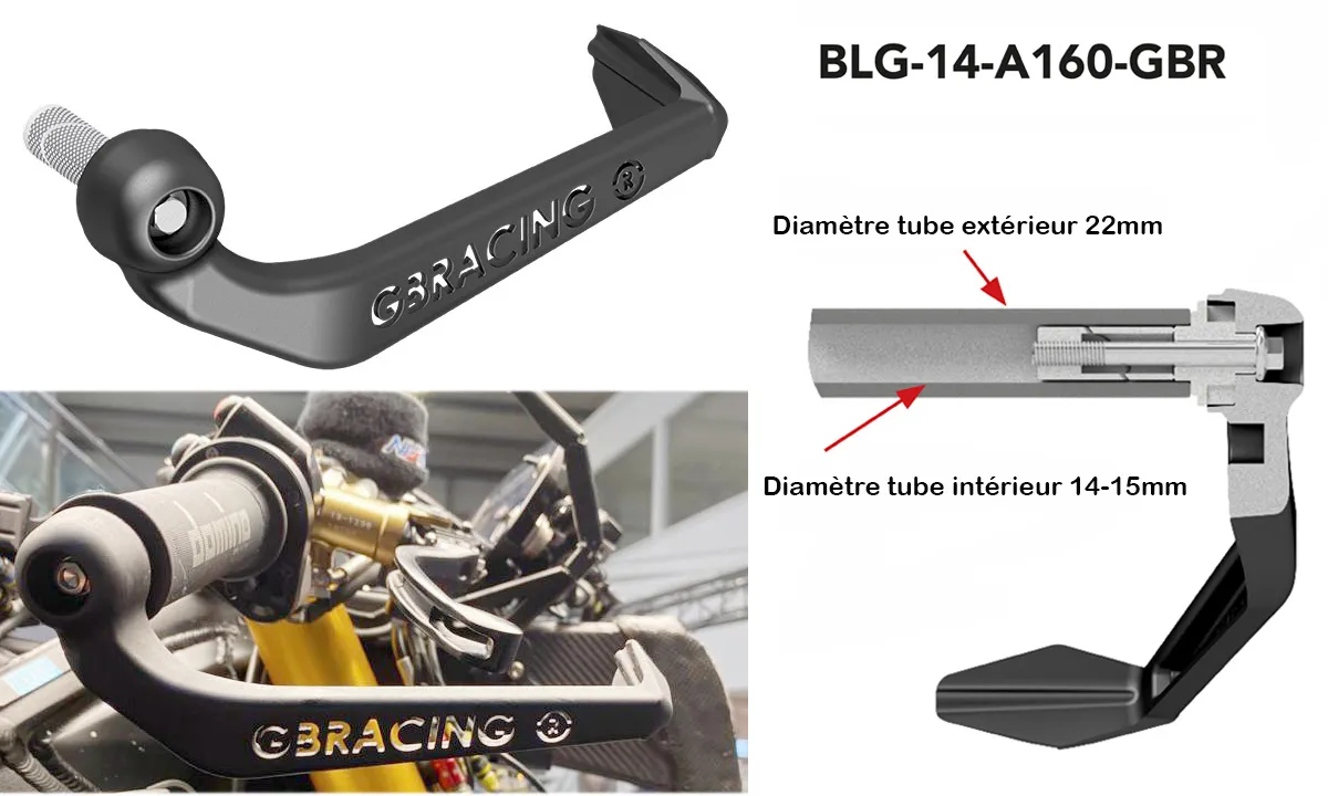 Protection levier de frein  #BLG-14-A160-GBR