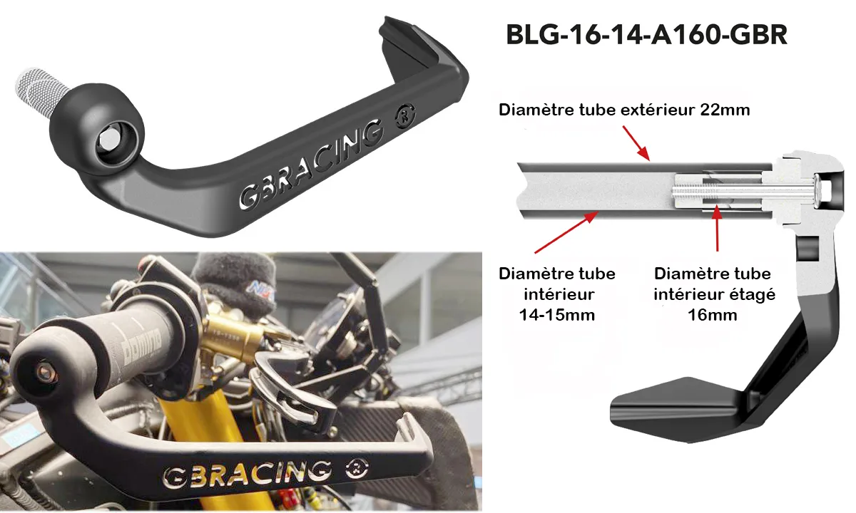 Protection levier de frein  #BLG-16-14-A160-GBR