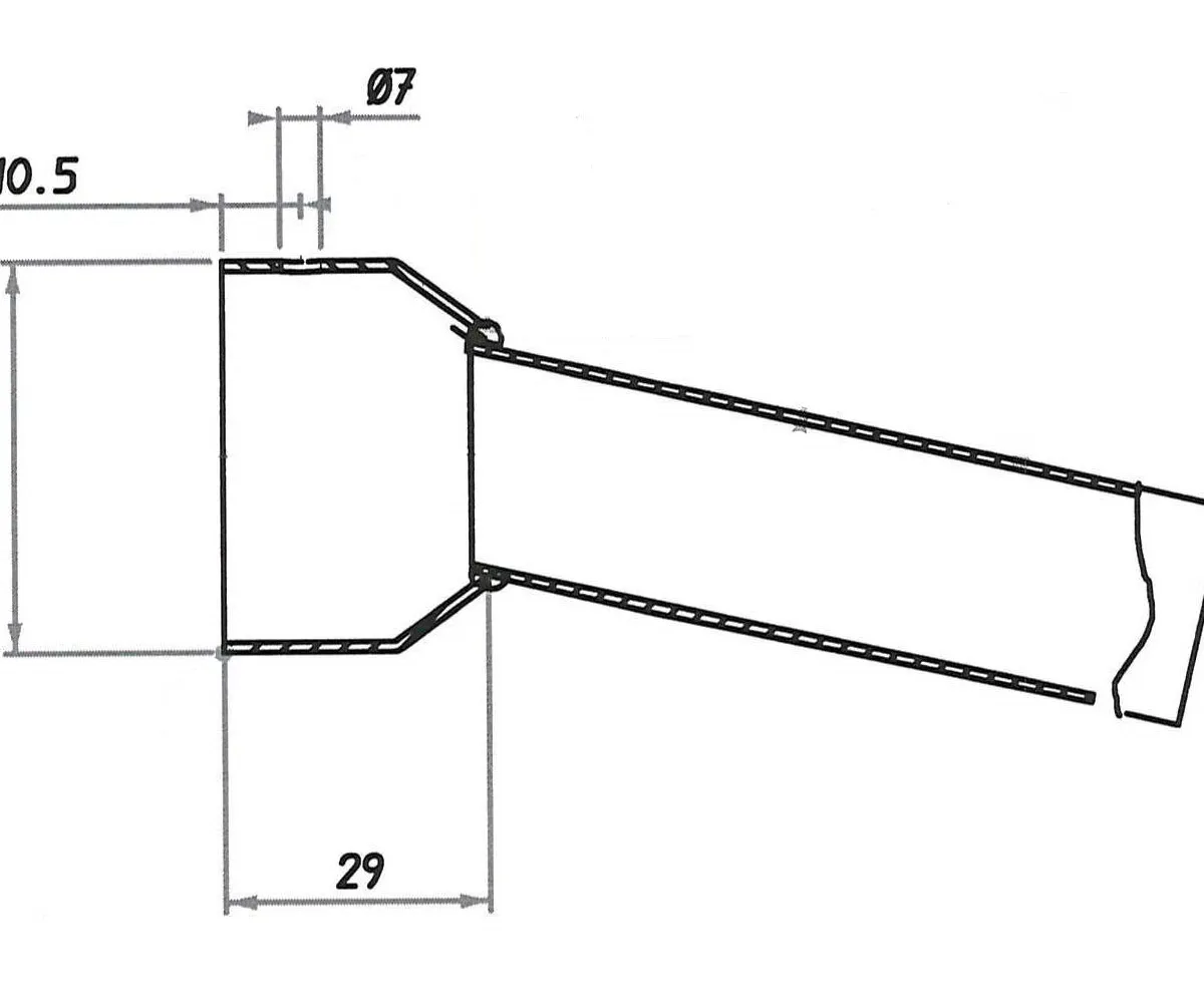 Chicane pour silencieux GP STYLE - d.47,3 d.32 16°