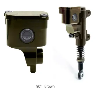 Réservoir liquide de frein alu usiné, inclinaison 90°