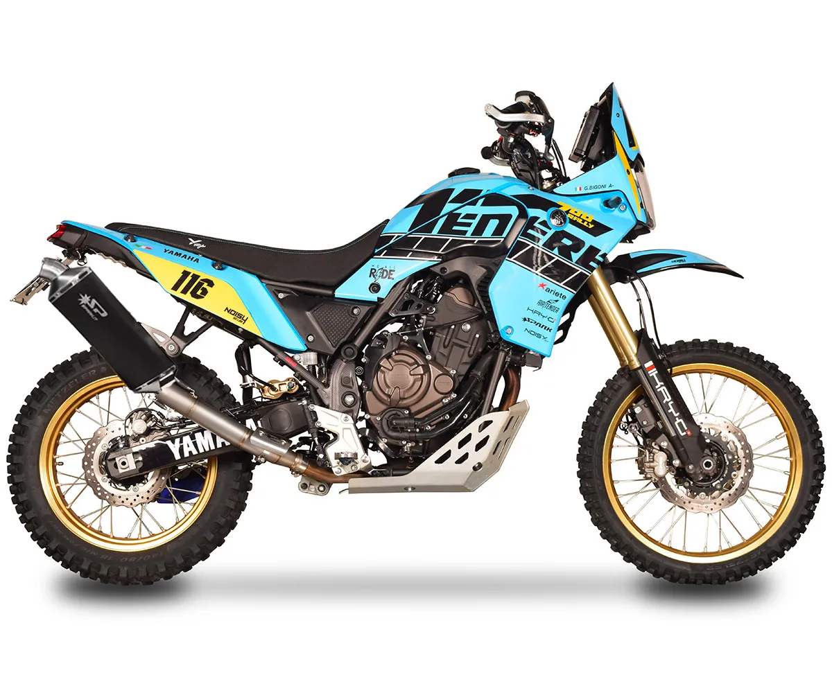 Echappement homologué Spark YAMAHATENERE' 700 (2019-26) Euro4 - Euro5 - Euro5+ ;YAMAHA R7 2021 2025