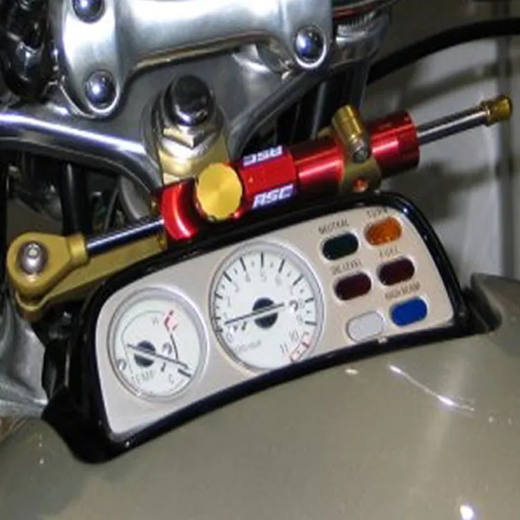 Kit fixation pour amortisseur de direction anodisé NOIR