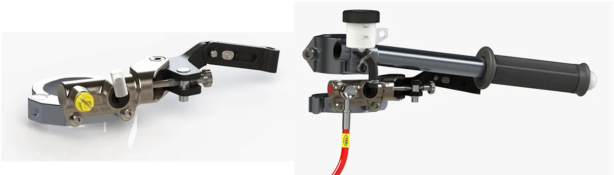 Maitre cylindre arrière au pouce