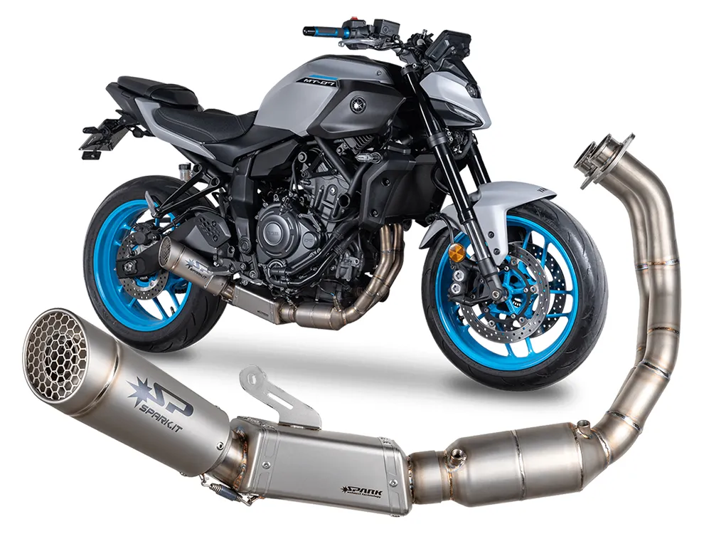 Ligne complète homologuée Euro5+ YAMAHA MT 07 (21-25) Xsr 700 (21-24) Euro5, Euro5+