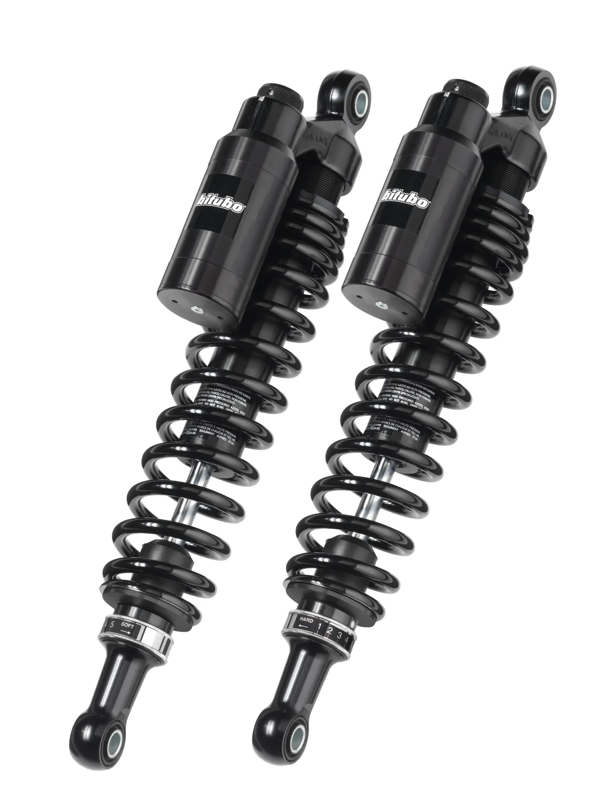 Double amortisseur réglable, réservoir séparé fixe,entraxe 391mm,Dark édition WMT0